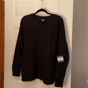 Eddie Bauer black thermal sweatshirt